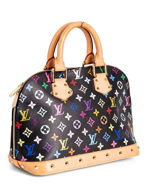 louis vuitton black alma bag|Louis Vuitton Alma tote bag.